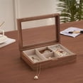 thumbnail image 5 of Black Walnut Solid Wood Jewelry Box Ring Pendant Storage Box Necklace Large Capacity Household Jewelry Organizer, 5 of 6