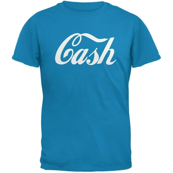 Cash Inspired By Jack White Sapphire Blue Adult T-Shirt - X-Large