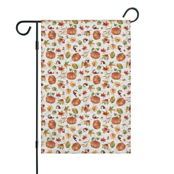 Fall Garden Flag - Double Sided 12x18 Inch, Autumn Seasonal Outdoor Decor for Yard, Lawn, House - Family,Friends,Thanksgiving,Anniversary.