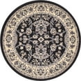 thumbnail image 1 of Unique Loom Tapis Floral Persan Sialk Hill 3' 3 x 3' 3 Rond Noir/gris, 1 of 1