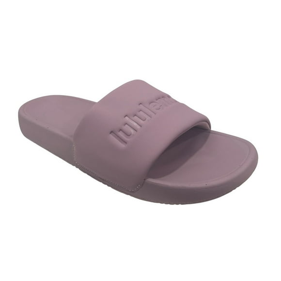 Sandalias para mujer color rosa Lululemon restfeel, suela de goma