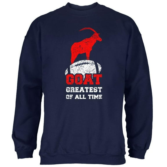 GOAT Greatest of all Time Mens Sweatshirt Navy 2XL