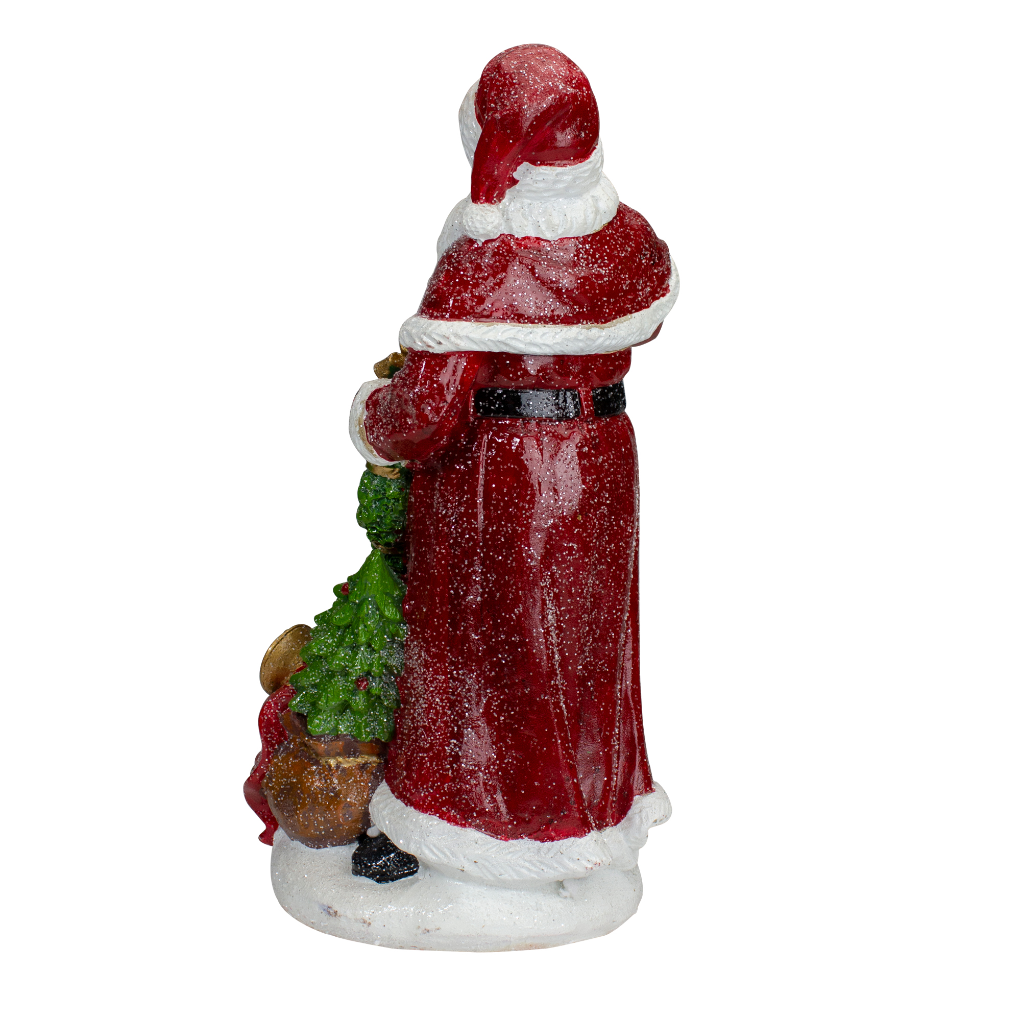 Northlight Santa Claus with Gift Sack and a Nice and Naughty List Christmas Figurine - 11.5"