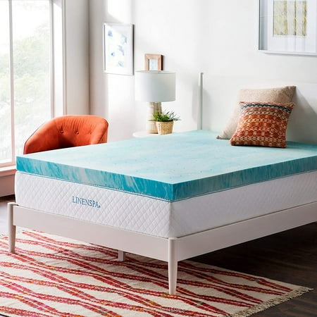 

4-inch gel swirl memory foam bedspread - queen size