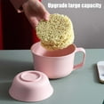 thumbnail image 4 of Set de cuencos para ramen para microondas con tapa | Fibra de paja de trigo | Incluye cuenco grande de 33oz, cuenco pequeño de 16oz, taza, cubiertos, caja de almacenamiento, bolsa térmica | Almuerzo, 4 of 6