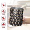 thumbnail image 5 of 12oz Coffee Tumblers Dark Blue Bigfoot Pattern Stainless Steel Vacuum Insulated Travel Tumbler Coffee Cups Mug with Lid and Straw with Cleaning Brush for Cold & Hot Drinks, 5 of 5