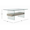 thumbnail image 4 of Safavieh Kayley Retro 2 Tier Glass Coffee Table, 4 of 8