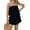 Navy blue, variant on Smocked Jumpsuit Strapless Women Off The Shoulder Romper Flowy Strapless Playsuits