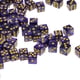 thumbnail image 4 of 100 dados D6 de 14 mm para juegos de mesa, actividades, casinos, fiestas, morados Púrpura, 4 of 9