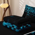 thumbnail image 5 of jejeloiu Blue Pixel Pattern Zipper Full Size Comforter Sets with Fitted Sheet and 2 Pillowcases Kids,Kids Video Games Zipper Bedding Set For Boys,Reversible,4-Piece, 5 of 7