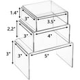 thumbnail image 5 of IEMIEBSHA Set of 9 Clear Acrylic Display Risers for Figures, Buffets, Cupcakes and Jewelry Display Stands, 5 of 6