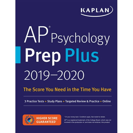 AP Psychology Prep Plus 2019-2020 : 3 Practice Tests + Study Plans + Targeted Review & Practice + (Test Plan Best Practices)