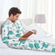 thumbnail image 5 of Balery Utensiles Pijama para Hombre de Dos Piezas con Manga Larga, Conjunto de Dormir y Descanso Suave con Bolsillos-Large, 5 of 6