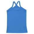 thumbnail image 3 of YONGHS Kids Girls Dance Tank Tops Spaghetti Strap Racerback Gymnastic Yoga Shirts Camisole Undershirts Blue 2-3, 3 of 5