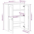 thumbnail image 4 of vidaXL Top for Highboard Viken Black Engineered Wood Hutch, 4 of 5