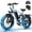 Blue, variant on Electric Bike for Adults, 1200W Peak Motor, 48V 20.8Ah Removable Battery, Up to 80 Miles Range, 20"x4.0" Fat Tires, Full Suspension, 7-Speed E-Bike, White with Phonebag & Lock