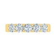 thumbnail image 3 of 1 Carat (ctw) 5-Stone Diamond Wedding Band Ring in 10K Yellow Gold (Ring Size 6), 3 of 5