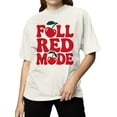 thumbnail image 2 of Full Red Mode Cherry Design Women's T-shirt, 2 of 3