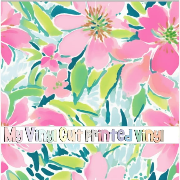 Printed Adhesive Vinyl K80-41 Pattern Permanent Adhesive (Medium Scale)