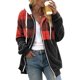 thumbnail image 4 of Sudadera con capucha y manga larga para mujer, informal, con cuello en V y cremallera, para exteriores y chaquetas, 4 of 7