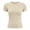 Khaki, variant on WHEANG T Shirts for Women Solid Slim Fit Short Sleeve T Shirts Soft Stretchy Basic Crew Neck Tees Casual Daily Wear Lightweight Plain Summer Tops for Women White L