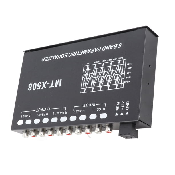 Ecualizador Estéreo De Automóvil, 5 Bandas EQ Amplificador De Automóvil