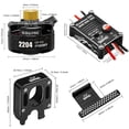 thumbnail image 2 of 2204 2400KV Brushless Outrunner Motor W/ Transmission & 30A Esc Toy Supplies (Black w Pedals), 2 of 10