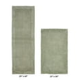 thumbnail image 2 of Better Trends 2 Piece Premium Bathroom Rug Set 100% Cotton Soft Tufted Reversible Bath Rug Water absorbent Bath Mat for Bathroom Shower and Tub Use, Edge Collection Dark Sage (24" x 40" | 20" x 60"), 2 of 4