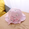 thumbnail image 1 of LSLJS Kids Summer Bow Fruit Sun Princess Protection Bucket Hat Sunscreen Cap, Kids Hat, 1 of 3