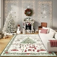 thumbnail image 5 of Christmas Runner Rug Washable Area Runner for Hallway Non Shedding Kitchen Rug with Non Slip TPR Backing, Decorative Xmas Holiday Carpet, Low Pile Holiday Décor Floor Mat for Laundry, 5 of 8