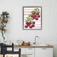 thumbnail image 3 of Stupell Industries French Country Juicy Cherry Vine on Stripes Gray Floating Frame Canvas Art, 17 x 21, by Paul Brent, 3 of 8