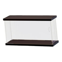 Vitrina transparente de acrílico, Base negra, prot... - Grandado