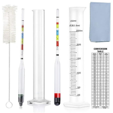 

Hydrometer for Home Brew Beer Hydrometer Test Kit Triple Scale Hydrometer for Wine Making Kit ABV Beer Hydrometer