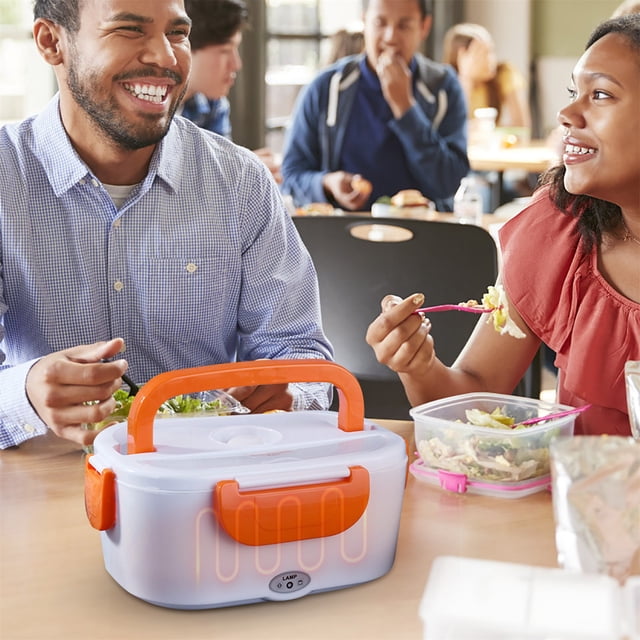 CRCMURE Food Storage Adult Electric Lunch Box 40W Fast Heating Portable Food Heater For Car/truck/travel 1 Plastic Container 1.5L Heated Lunch Box Self Heating Food Heater For Working Long Hours