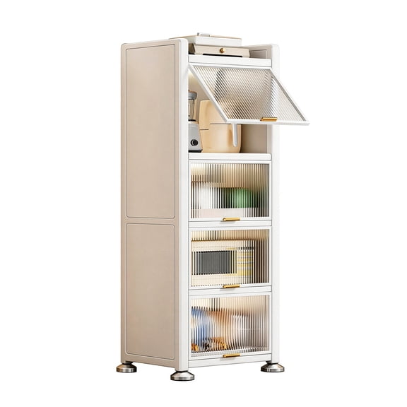 Joybos 5 Tiers Narrow Multifunction Dustproof Metal Kitchen Storage Cabinet