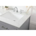 thumbnail image 4 of Elegant Decor Sinclaire 60" Aluminum Alloy & MDF Double Bathroom Vanity in Gray, 4 of 8