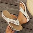 thumbnail image 4 of Willtoo Orthopedic Sandals for Women 2026 Ladies Arch Support Wedge Flip Flops Casual Beach Sandal Slippers, 4 of 7