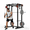 #PSS_33EF—Red & Black, variant on GARVEE Power Rack Cage with Dual Pulley Systems,2000lbs Multi-Functional Squat Cage Rack for Strength Workout with More Training Attachment