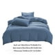 thumbnail image 3 of Juego de cama para todas las estaciones | Sábanas de algodón lavables de 4 piezas, funda nórdica y fundas de almohada | Colores lisos para niños, adolescentes y adultos | Estilo moderno para la, 3 of 9