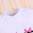 thumbnail image 4 of IBTOM CASTLE Toddler Girls 3rd Birthday Outfit Polka Dots Romper Tutu Dress Mouse Headband Princess Skirt 3PCS Set for Photo Shoot 3 Years Hot Pink - Black, 4 of 8