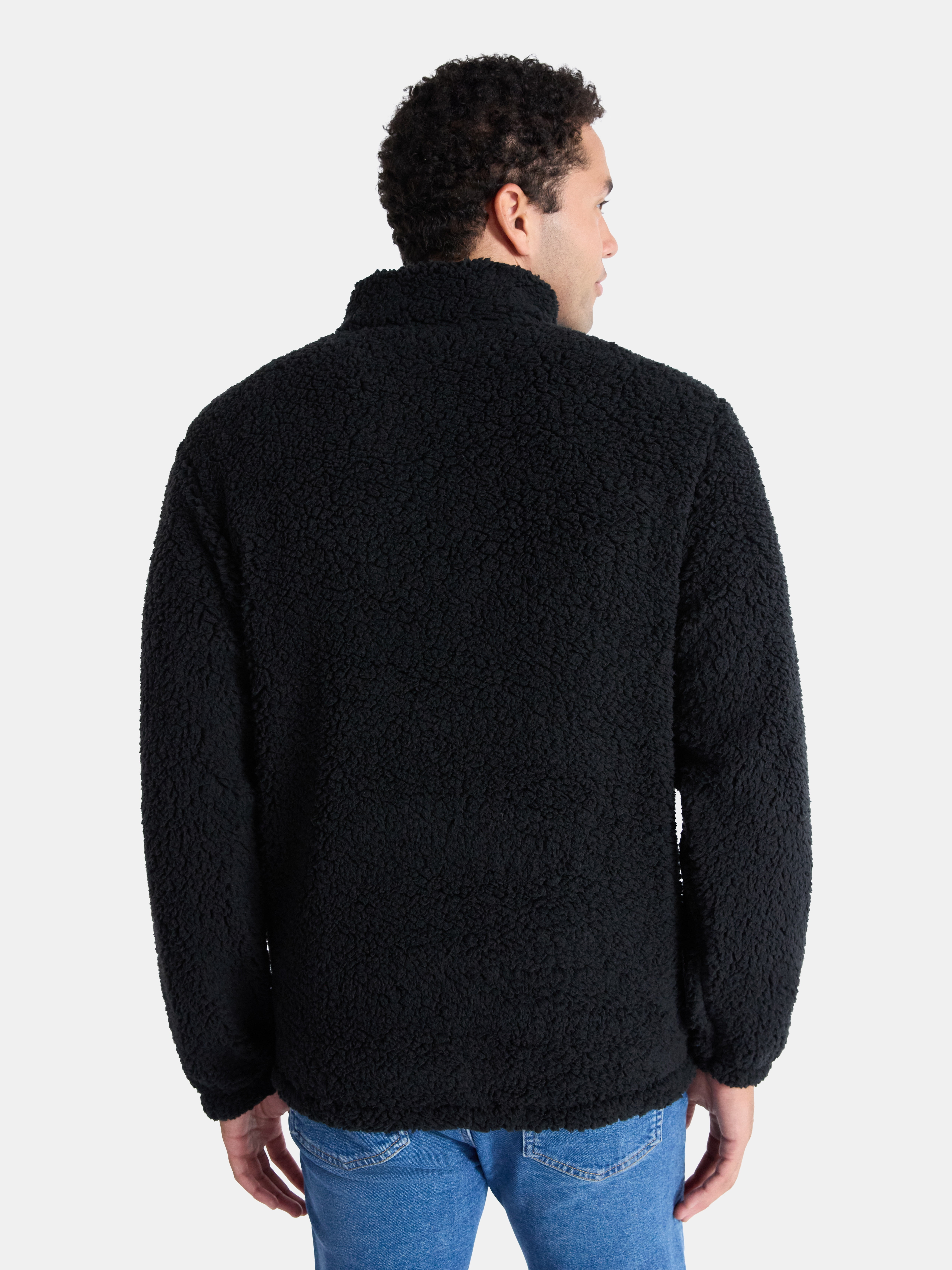 Netflix Stranger Things Men's and Big Men's Plush Fleece Quarter Zip Sweatshirt, Sizes XS-3XL