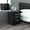 Black, variant on Stylish White Living Room End Table With Two Drawers And Decorative Element Side 2 For Organization
