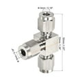 thumbnail image 2 of Unique Bargains 5mm OD Tube 3 Way Tee Union Stainless Steel Quick Connect Compression Fittings, 2 of 5
