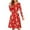 Cartoon Christmas Reindeer, variant on FKELYI Music Christmas Women Dress Size S Comfortable Snowflake Forest Round Neck Swing Dress Loose Xmas Vacation Women Dresses Casual Midi
