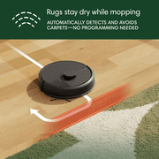 iRobot Roomba 104 Combo Robot Vacuum and Mop, Self-Emptying, LiDAR Navigation, Smart Mapping, Black