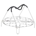 thumbnail image 3 of Steamer Rack, Time Saving With Handle Steamer Shelf, For Home Kitchen Accessory Restaurant Silver, 3 of 8