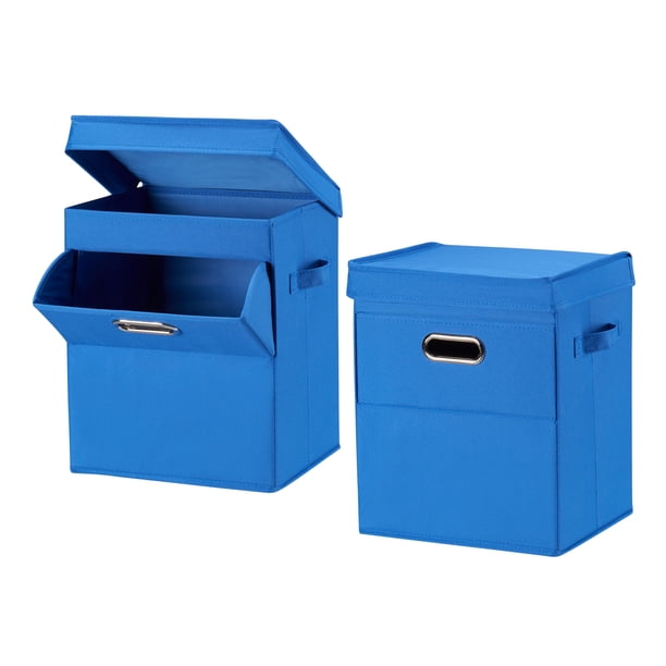 Mainstays Front Loading Stackable Laundry Hamper with Lid