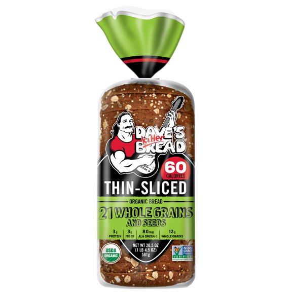 Schmidt Old Tyme 647 Multigrain Bread: Keto, Low Carb, 40 Cal, High ...