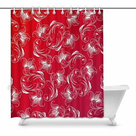 Pop Paisley Red Bathroom Shower Curtain 60x72 Inch Walmart Canada