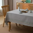 thumbnail image 6 of Fennco Styles Colorful Striped Tassel Cotton Woven Tablecloth, 6 of 6